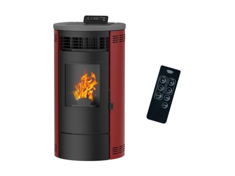Sannover Luft-Pelletofen Flavia 9,5 kW Bordeaux