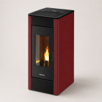 Firefix Pelletofen Ketty Stahl Schwarz-Bordeaux 6,3 kW