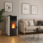 Sannover Pelletofen Anita 12,2 kW Weiß