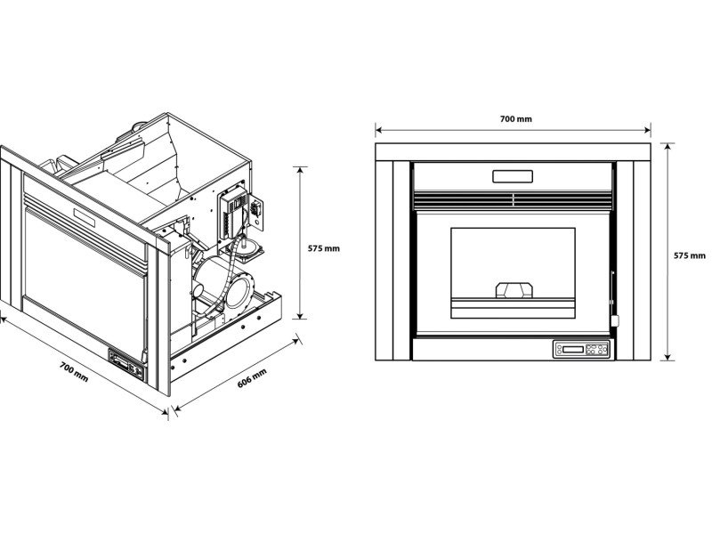 Sannover Pellet-Einsatz Idelya 9 kW