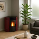 Sannover Eck-Pelletofen Iseos 12,2 kW Bordeaux