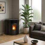 Sannover Eck-Pelletofen Iseos 12,2 kW Schwarz