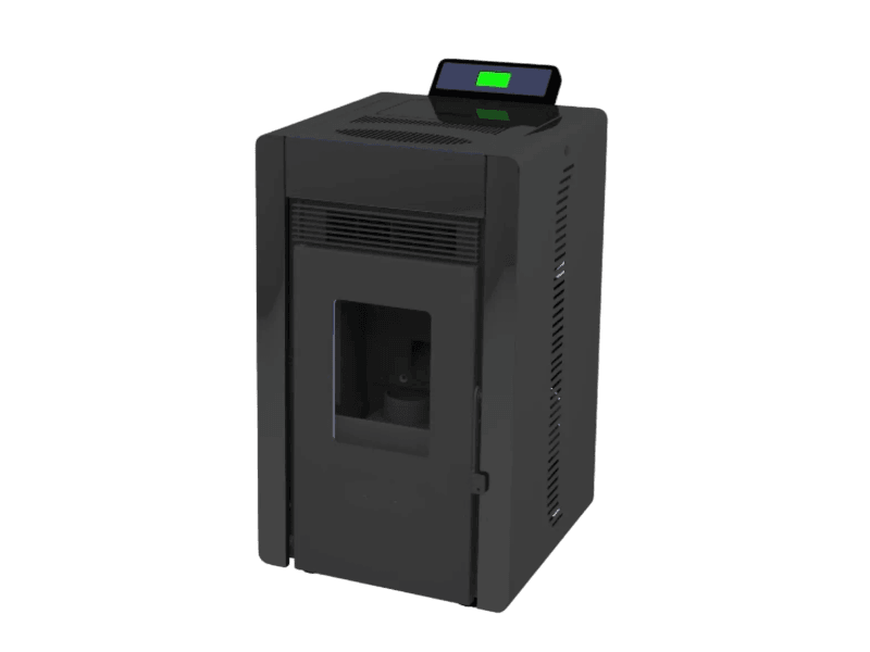 SCHENGER Pelletofen HLP3402 Schwarz A++ 5,5kW Vollautomatisch+WIFI+Eco Modus