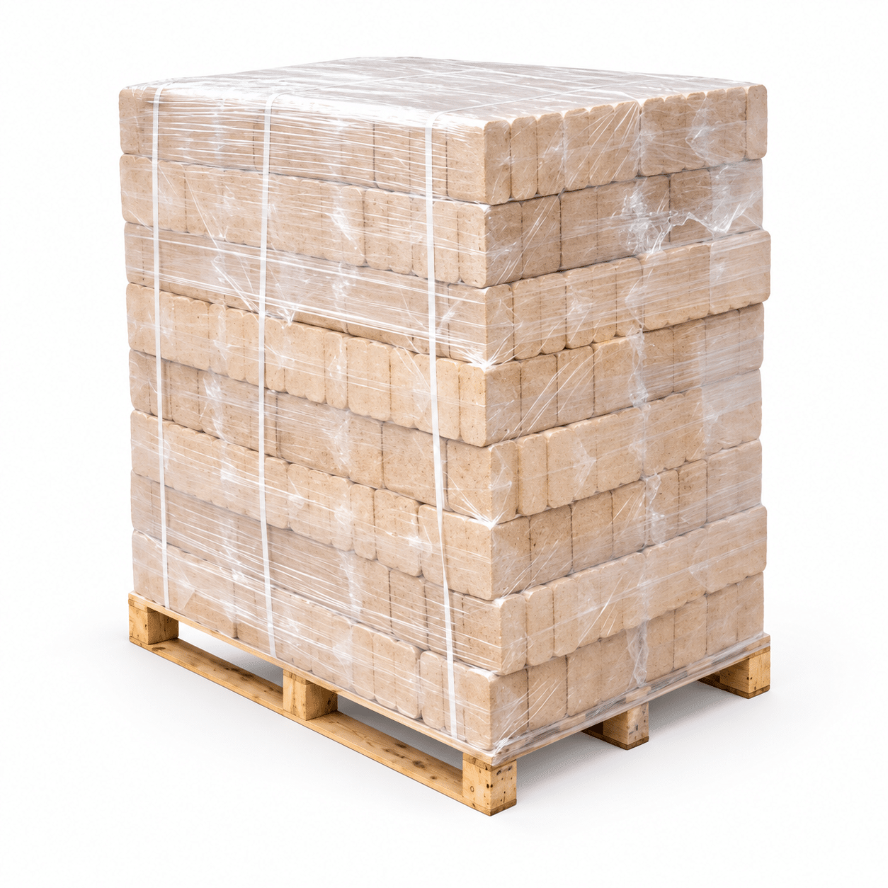 Kali Holzbriketts – Palette mit 960 kg – 100 % naturbelassen