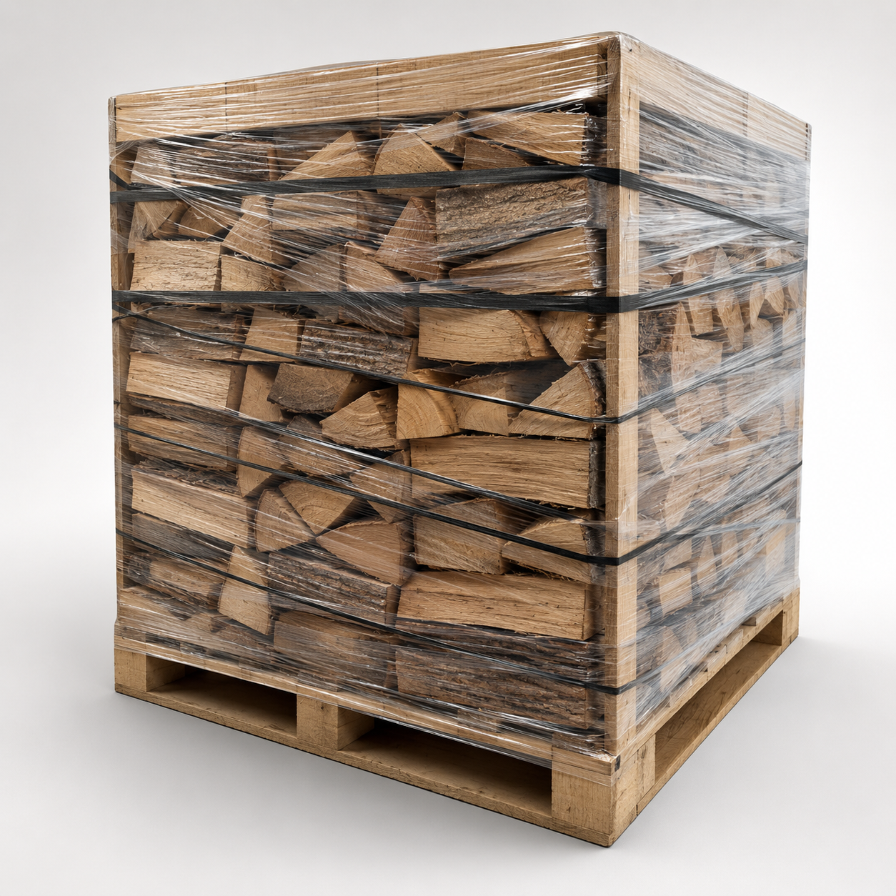 Kaminholz 25 cm Gestapelt und Trocken 160 cm x 125 cm x 125 cm