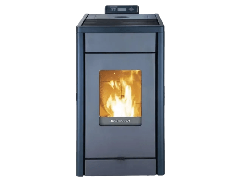 SCHENGER Pelletofen HP07 Schwarz 8 kW A++ Vollautomatisch WIFI+ECO+TIMER