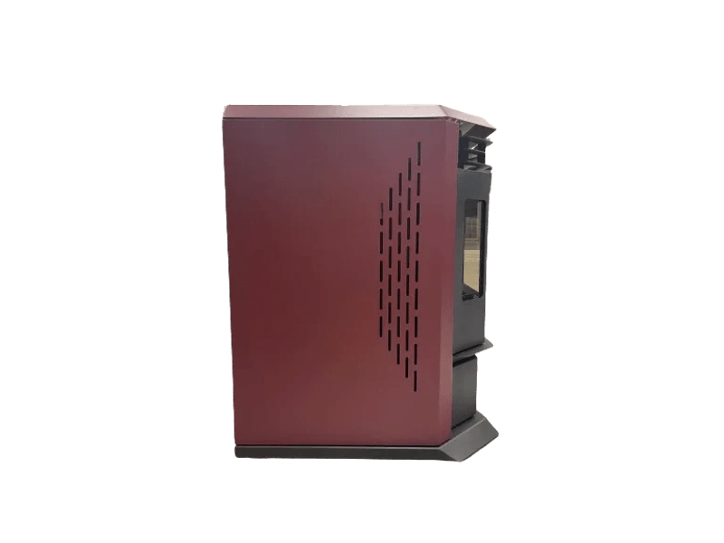 SCHENGER Pelletofen HLP3602 Rot 9,3kW A++ Vollautomatisch WIFI+ECO+TIMER