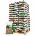 Green Energy Holzpellets – 65 × 15 kg Palette – Nadel- und Laubholz, ENplus A1 & DINplus
