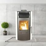 SCHENGER Pelletofen HP51 Weiß 8,8kW A+ Vollautomatisch WIFI+ECO+TIMER