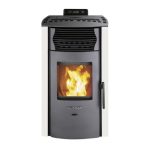 SCHENGER Pelletofen HP51 Weiß 8,8kW A+ Vollautomatisch WIFI+ECO+TIMER
