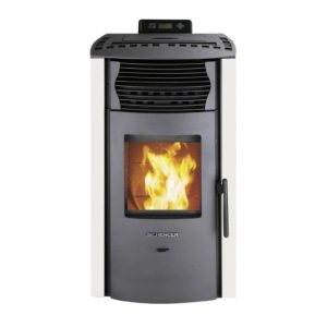 SCHENGER Pelletofen HP51 Weiß 8,8kW A+ Vollautomatisch WIFI+ECO+TIMER