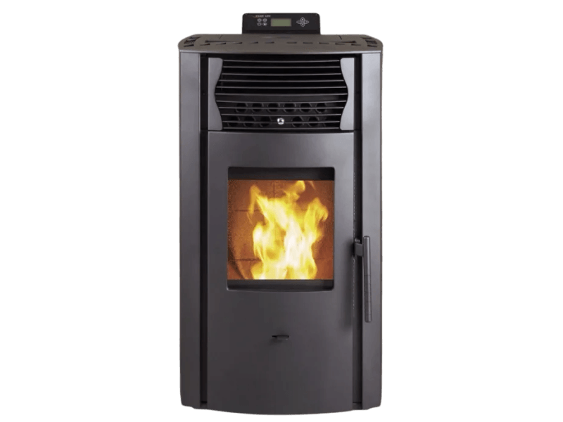 SCHENGER Pelletofen HP51 Schwarz 8,8 kW A+ Vollautomatisch WIFI+ECO+TIMER