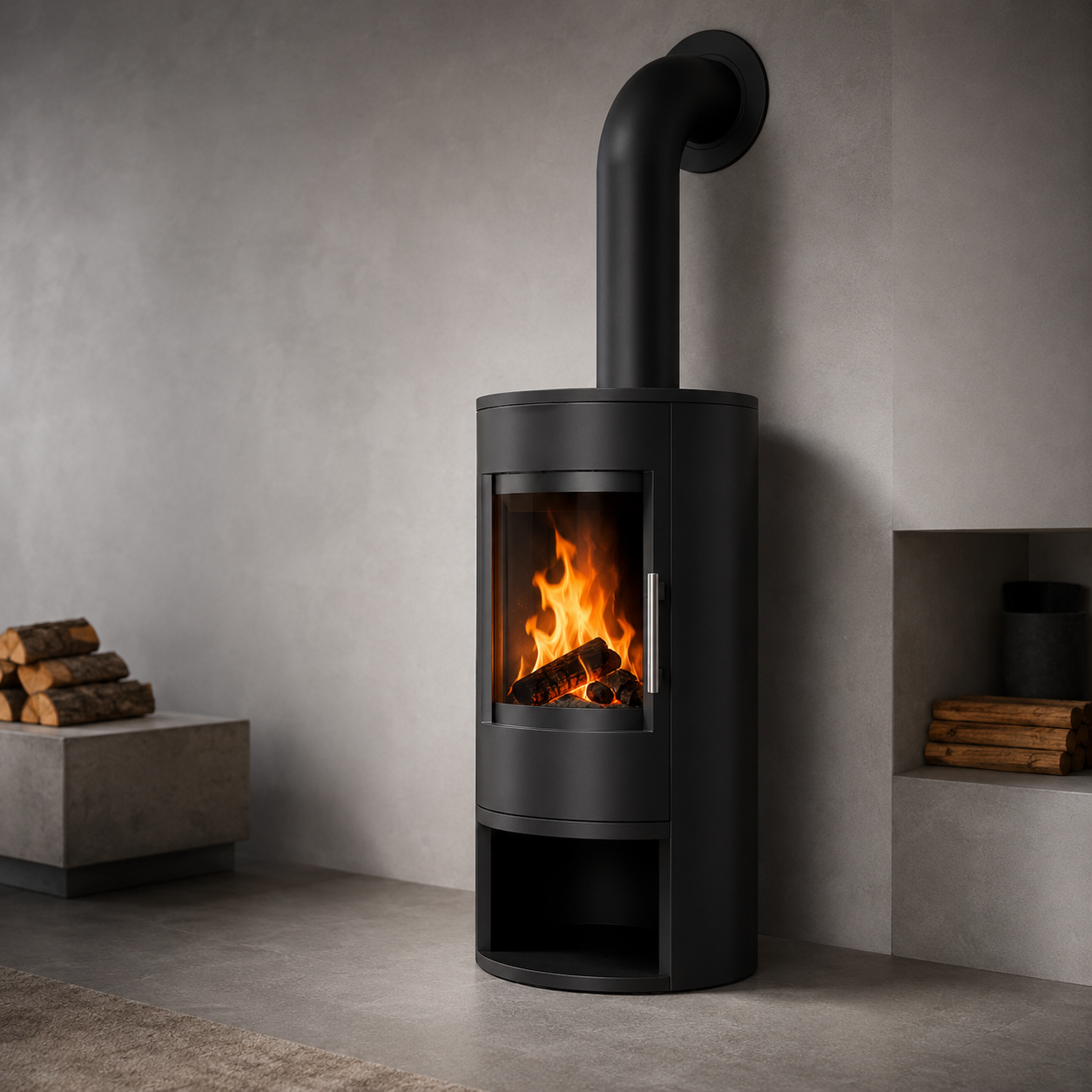 Justus Agero 2.0 Kaminofen Stahl Schwarz 7 kW