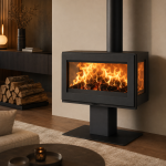 Panadero Harmonie 3V Kaminofen Stahl Schwarz Metallic 7,9 kW