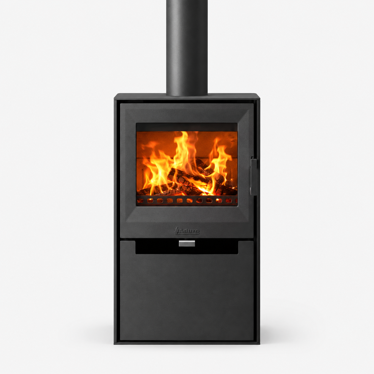 Aduro 14 Kaminofen Stahl Schwarz 6,5 kW mit Automatik