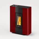 Freepoint Pelletofen Roxy Stand Stahl Bordeaux 7 kW