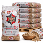 Proxima Star Holzpellets – 66 × 15 kg Palette – 100 % Nadelholz