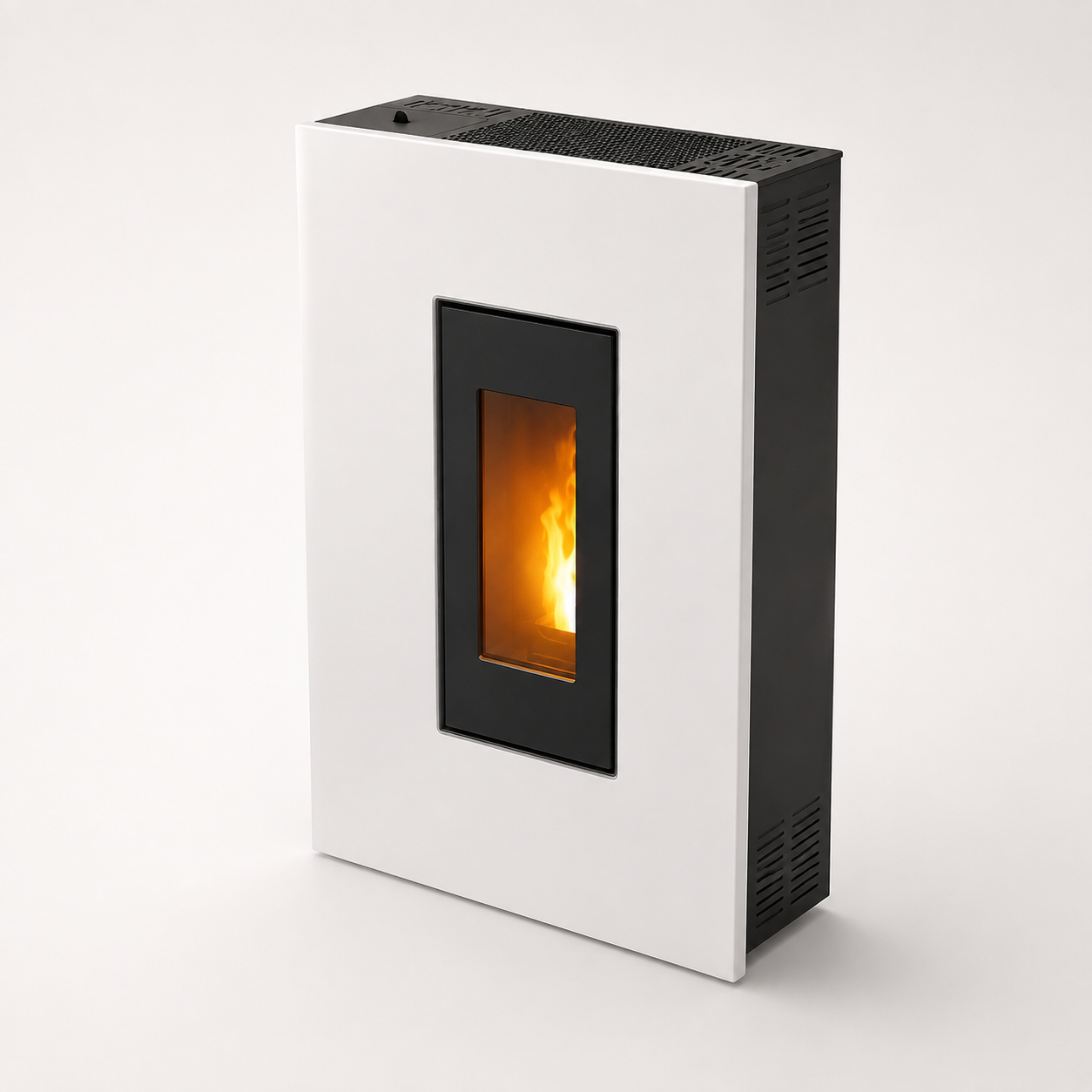 PEGASO Pelletofen Madison Stahl Weiß 5,3 kW mit Automatik