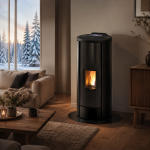 Freepoint Pelletofen Breeze Stahl Weiß 9,1 kW mit Automatik