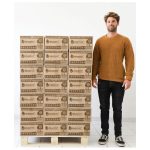 Premium-Holzbriketts – Palette mit 80 Kartons – 100 % Laubholz aus Eiche und Buche