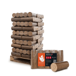 Heizfuxx Nestro XL Red Holzbriketts Hartholz 10kg x 30 Gebinde 300kg Palette