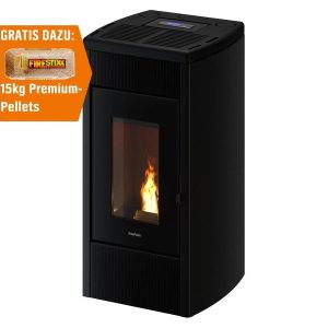 Freepoint Pelletofen Duke Stahl Anthrazit 14 kW mit Automatik