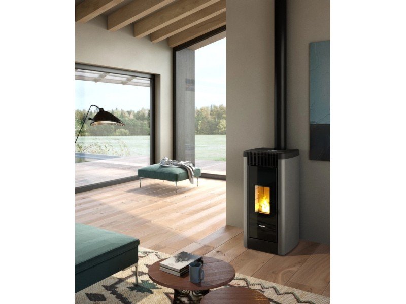 Freepoint Pelletofen STEE Stahl Titan 8,5 kW mit Automatik