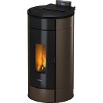 Freepoint Pelletofen Globe Stahl Braun 10,5 kW mit Automatik
