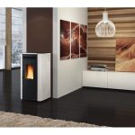 Firefix Pelletofen Ketty Stahl Schwarz-Weiß 6,3 kW
