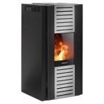 Justus Pelletofen Sirkos 2.0 Stahl Schwarz 6 kW mit Automatik