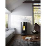 Freepoint Pelletofen Globe Stahl Anthrazit 10,5 kW mit Automatik