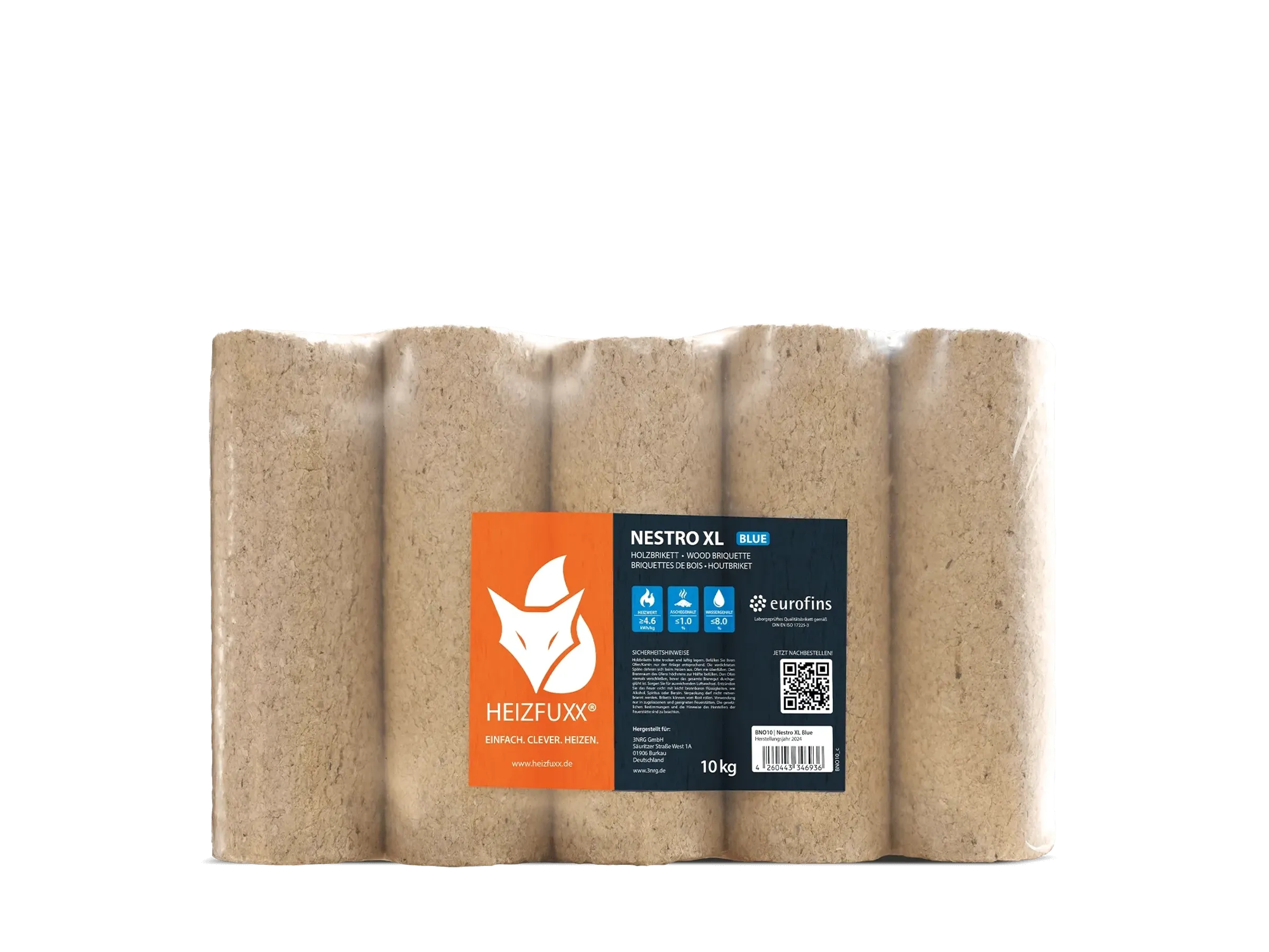 Heizfuxx Nestro XL Blue 10kg x 96 Gebinde 960kg Palette