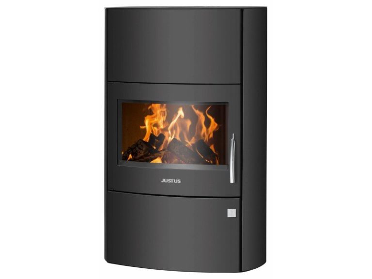 Justus Kaminofen Agero W+ Stahl Schwarz 7 kW