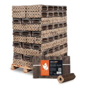 Heizfuxx PiniKay Octagon Holzbriketts Hartholz 10kg x 96 Gebinde 960kg Palette