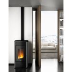 Freepoint Pelletofen Duke Stahl Silberfarben 14 kW mit Automatik