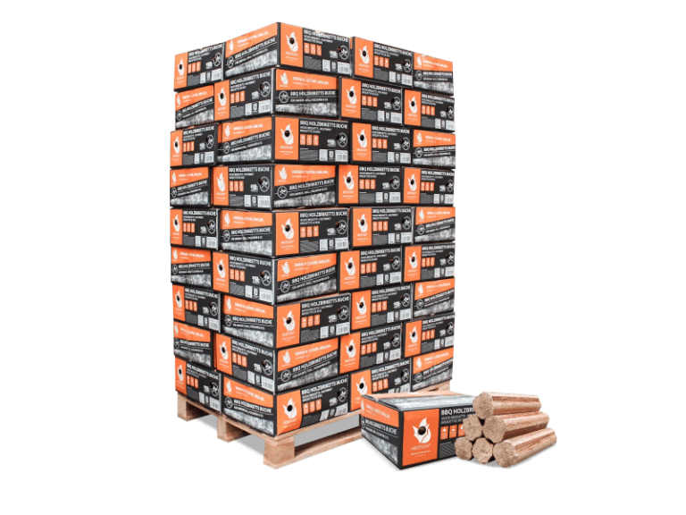 Heizfuxx BBQ-Buchenholzbriketts 18kg x 54 Gebinde 972kg Palette