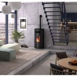 Justus Pelletofen Norta Stahl Schwarz 8 kW mit Automatik