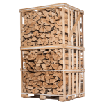 Kaminholz – 45 cm – Mischung Hartholz (Eiche, Buche, Hainbuche, Esche) – Palette 2 M³ – 2.6 Ster