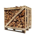 Trockenes Kaminholz 30 cm – Hartholzmischung – Halbpalette 1 m³ (1,5 Ster)
